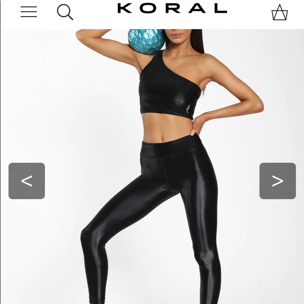 Koral Black Lustrous Leggings
